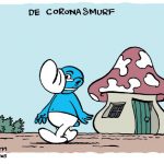 Striphelden versus corona – Corona smurf
